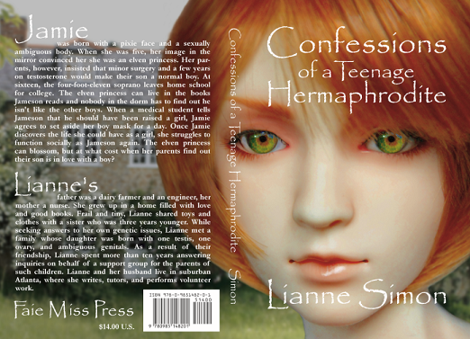  the file for a book cover for Confessions of a Teenage Hermaphrodite
